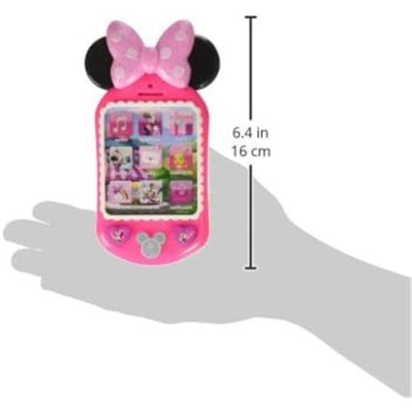 Disney Junior Minnie Bow-Tique Why Hello Pretend Play Cell Phone, Lights and - Picture 3 of 7